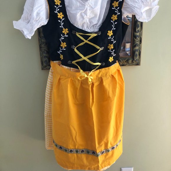 yellow dirndl